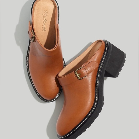 Madewell Shoes - Madewell Willa convertible strap leather Mules- saddle leather